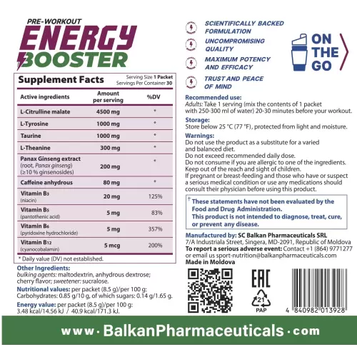 Energy Booster BP Sachets